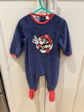 Mario Navy and Red One-Piece for Kids 12m